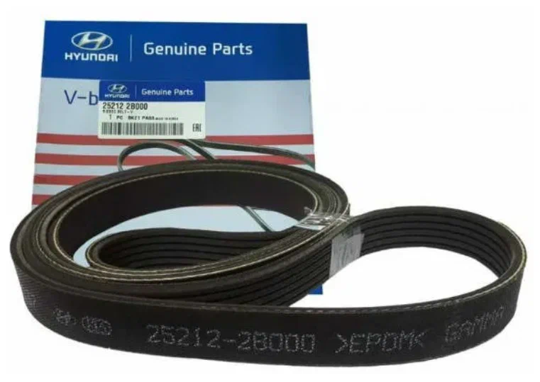 ремень генератора Hyundai Solaris (с 2017-2024 г.) KIA CEED,I20,I30,SOUL MOBIS 6PK1255