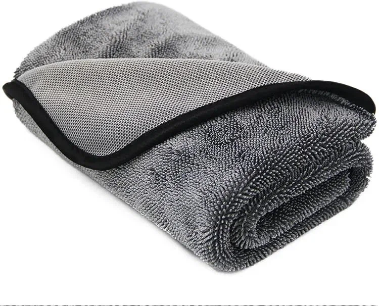 автополотенце для сушки кузова автомобиля из микрофибры двухстороннее