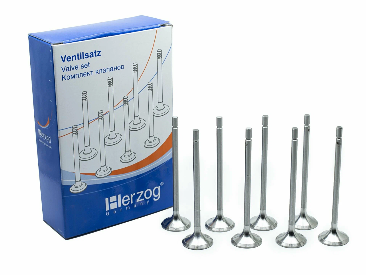 комплект клапанов ГРМ ЛАРГУС 16кл. (16шт.) "HERZOG"
