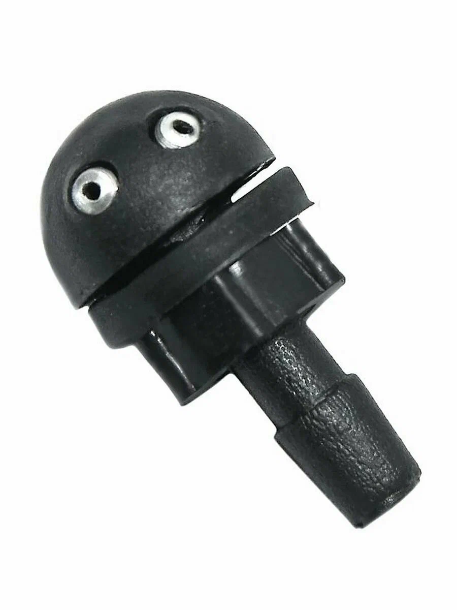 жиклёр омывателя лобового стекла 2107-09,2 струи,круглый,гайка